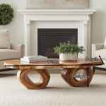 Compact Wood Coffee Table Perfect for Small Spaces