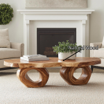 Compact Wood Coffee Table Perfect for Small Spaces