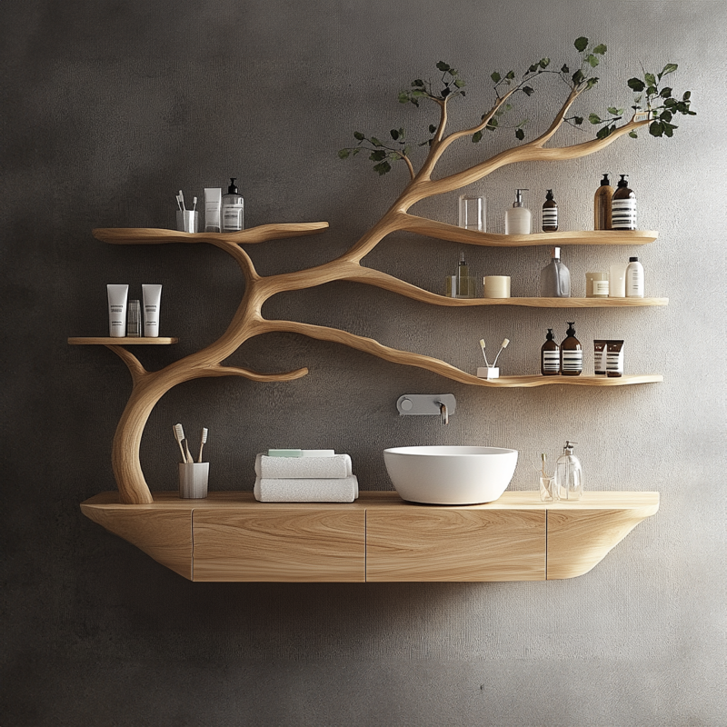 Custom Bathroom Vanities Sink Tree Branch Vanity Cabinet Bathroom