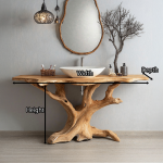 Custom Handcrafted Bathroom Vanity Sink For Stylish Interiors