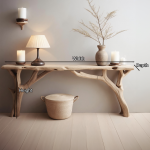 Decorative Wooden Entryway Table Handcarfted Table