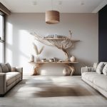 Driftwood Narrow Console Tables With Tree Branch