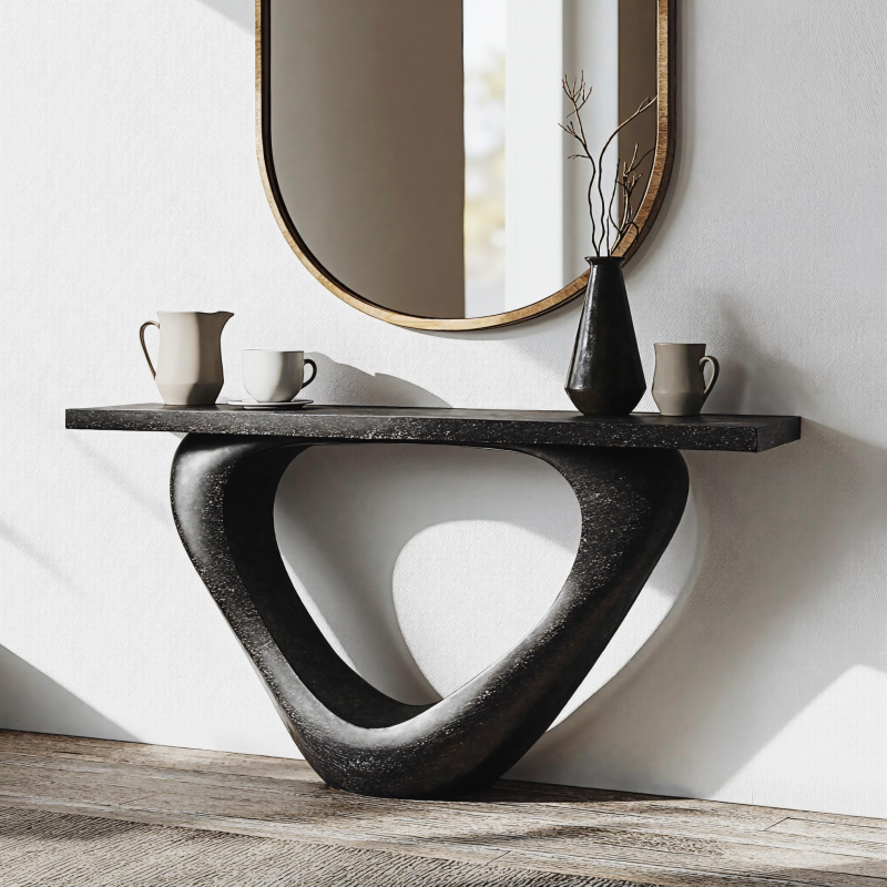 Farmhouse Modern Black Wood Console Tables For Welcoming Entryway