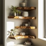 Floating Corner L Shelves Decor