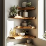Floating Corner L Shelves Decor
