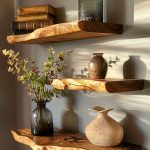 Floating Edge Shelves Farmhouse Decor