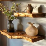 Floating Edge Shelves Farmhouse Decor