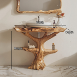 Handcrafted Wood Vanity Bathroom