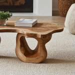Large Rustic Wood Coffee Table Family Gathering Essential
