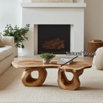 Large Rustic Wood Coffee Table Family Gathering Essential