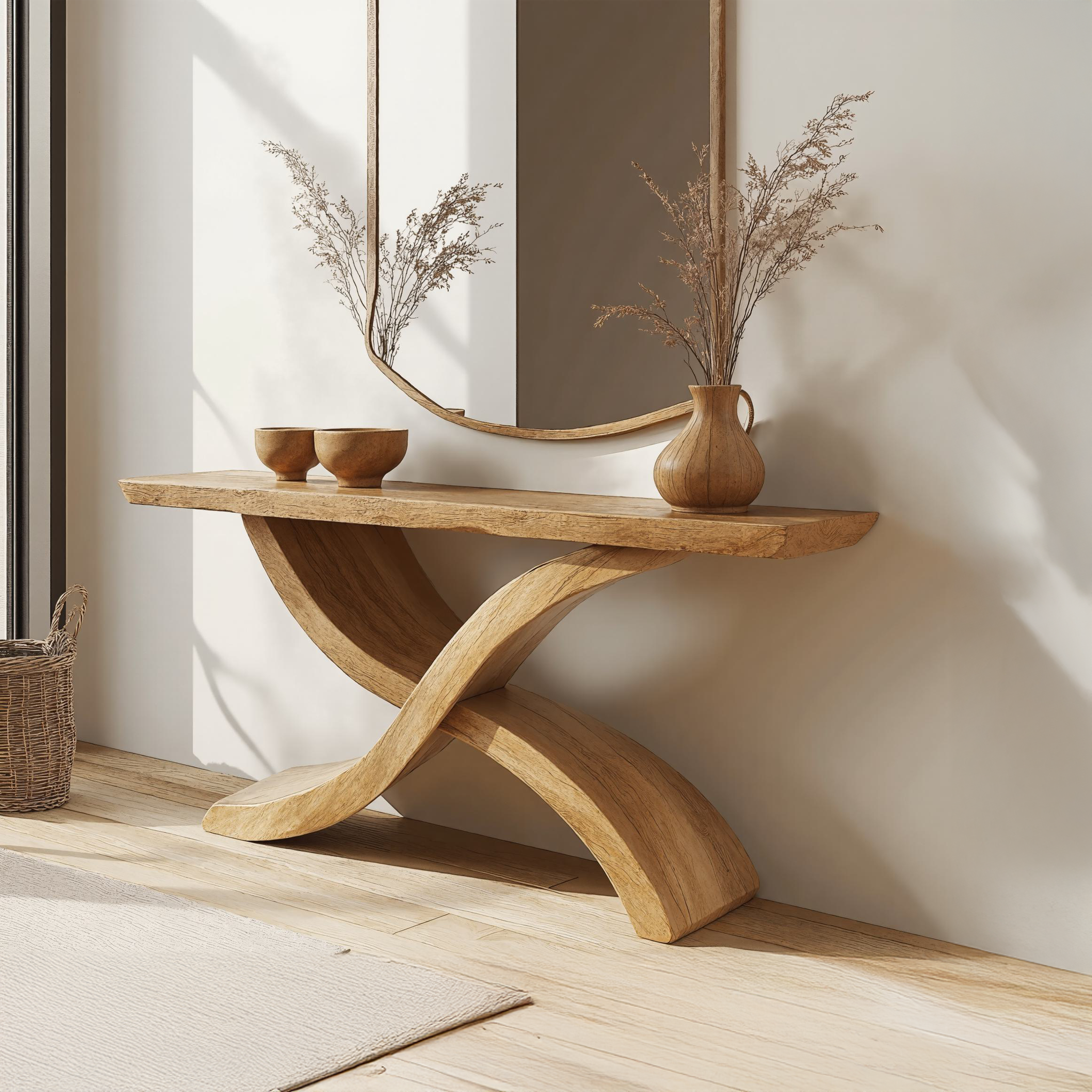 Live Edge Console Tables Handcrafted Entryway Table Live Edge Console Tables Handcrafted Entryway Table