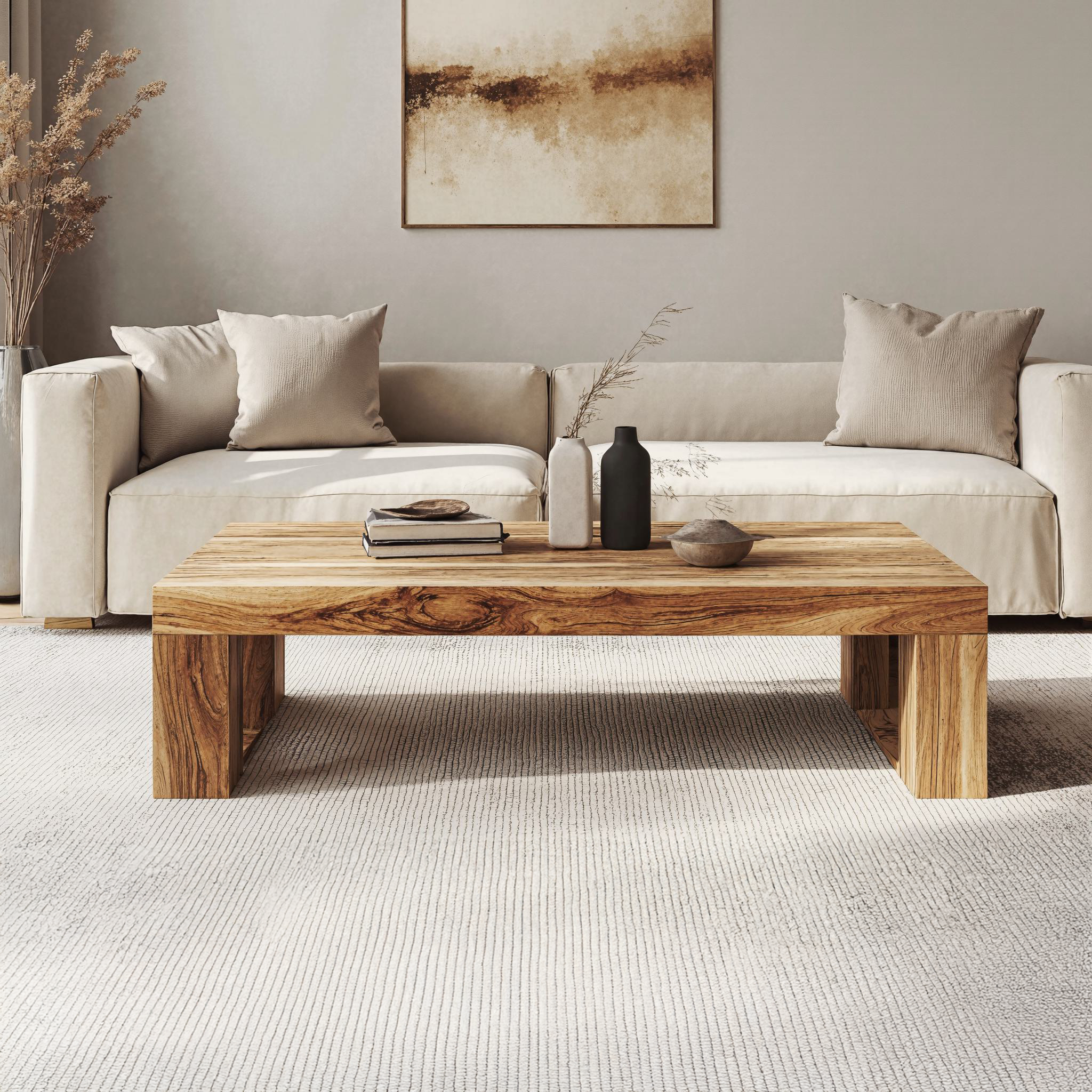 Minimalist Wood Coffee Table Family Room Clean Modern Look Minimalist Wood Coffee Table Family Room Clean Modern Look
