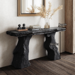 Modern Black Wood Console Tables For Contemporary Decor