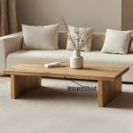 Modern Floating Wood Coffee Table Sitting Room Sleek Contemporary