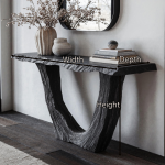 Rustic Black Natural Wood Console Tables For Farmhouse Charm