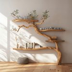 Tree Branch Floating Shelves Montessori Wall Mount Bookshelf