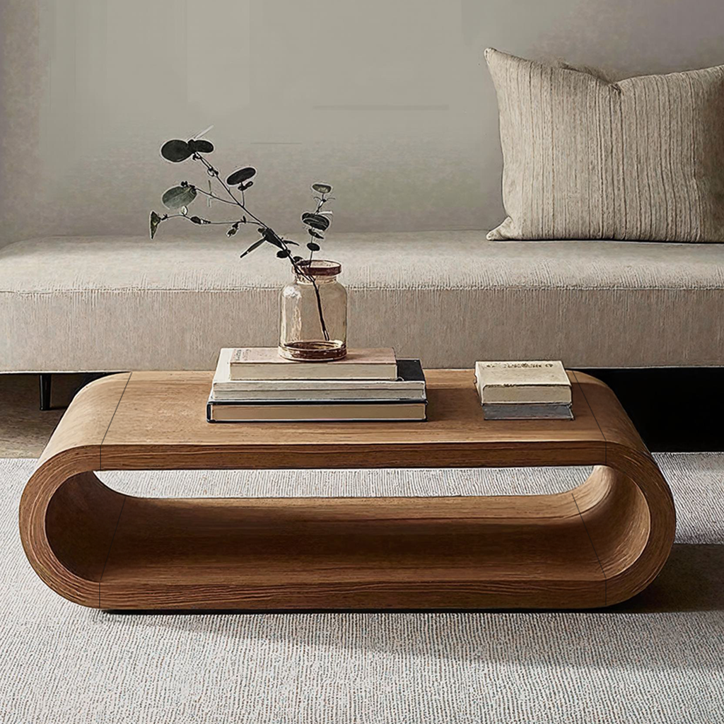 Vintage Natural Wood Coffee Table Family Room Antique Style Vintage Natural Wood Coffee Table Family Room Antique Style