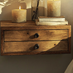 Wall-Mounted Floating Nightstand For Small Spaces