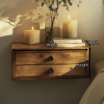 Wall-Mounted Floating Nightstand For Small Spaces